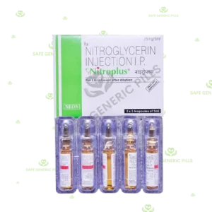 Nitroplus 25mg Injection | Nitroglycerin 25mg