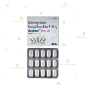Exermet 1000 Tablet SR | Metformin 1000mg
