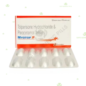 Myotop-P Tablet | Tolperisone 150mg + Paracetamol 325mg