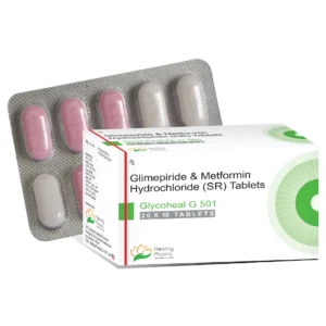 Glycoheal G 501 | Glimepiride 1mg + Metformin 500mg Double Layer