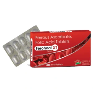 Feroheal XT | Ferrous Ascorbate 100mg + Folic Acid 1.5mg