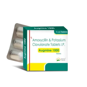 Augmine 1000 (Amoxicillin + Clavulanate ) 875/ 125 mg Tablet