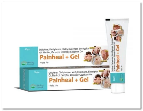 Painheal+ Gel 15gm | Diclofenac+ Methyl Salicylate+ Eucalyptus Oil + Menthol + Oleoresin + Capsaicin Gel ?15 gm