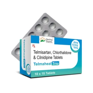 Telmaheal Trio | Telmisartan 40mg + Chlorthalidone 12.5mg + Cilnidipine 10mg