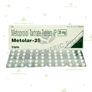 Metolar 25 Tablet | Metoprolol Tartrate 25mg
