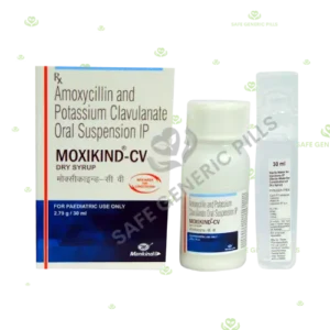 Moxikind-CV Dry Syrup | Amoxycillin 200mg + Clavulanic Acid 28.5mg