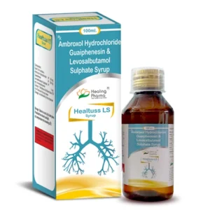 Healtuss LS Syp 100ml | Levosalbutamol 1mg + Ambroxol 30mg + Guaiphension 30mg ?100 ml