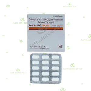 Deriphyllin OD 300 Tablet PR | Etofylline 231mg + Theophylline 69mg